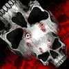 Hot Leathers Jumbo Skull Bullet Holes 21" x 21" Bandana BAB1087