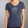 Official Sturgis Buffalo Chip Woodgrain Ladies T-Shirt