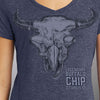 Official Sturgis Buffalo Chip Woodgrain Ladies T-Shirt