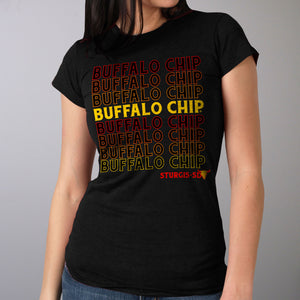 Sturgis Buffalo Chip Motorcycle Rally Ladies T-shirt