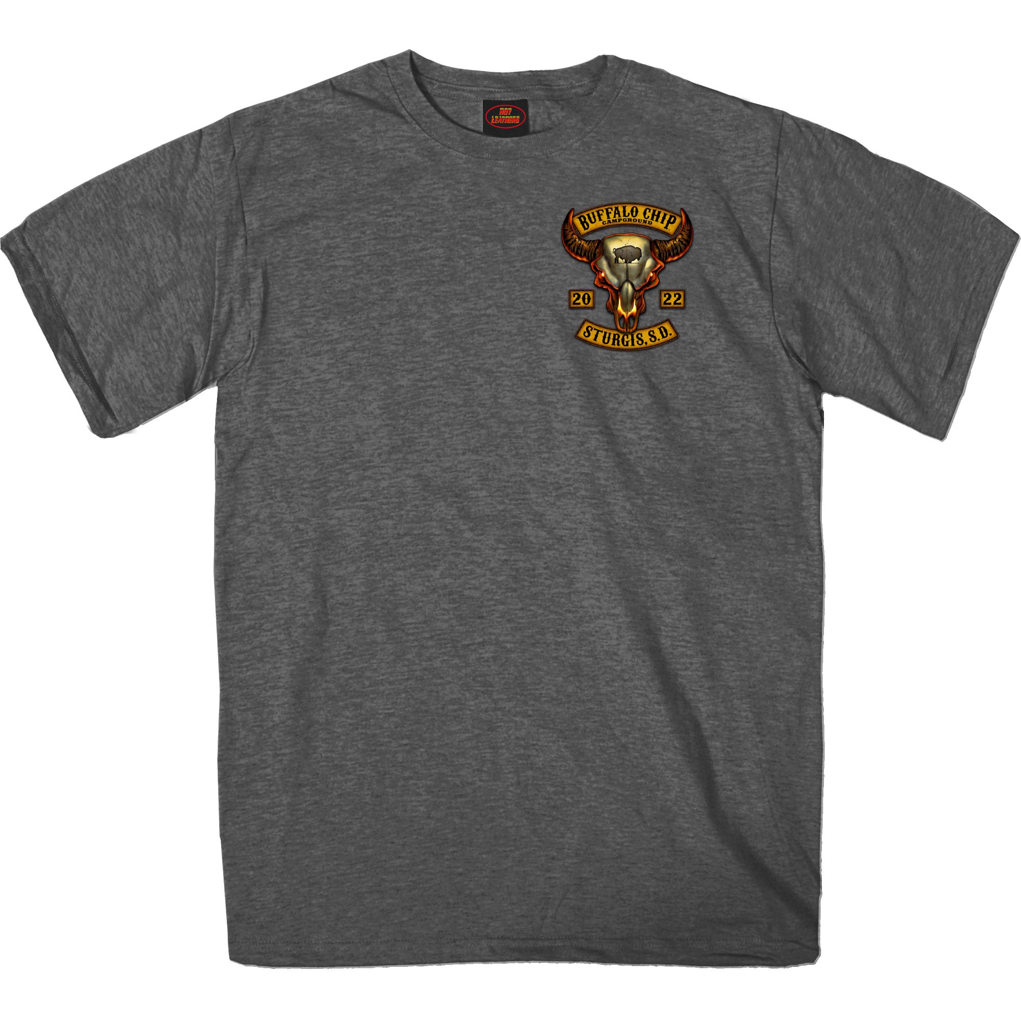 Sturgis Buffalo Chip 2022 Rocker Design Charcoal T-Shirt