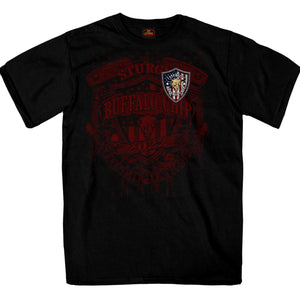 Sturgis Buffalo Chip 2022 Crest Design Black T-Shirt