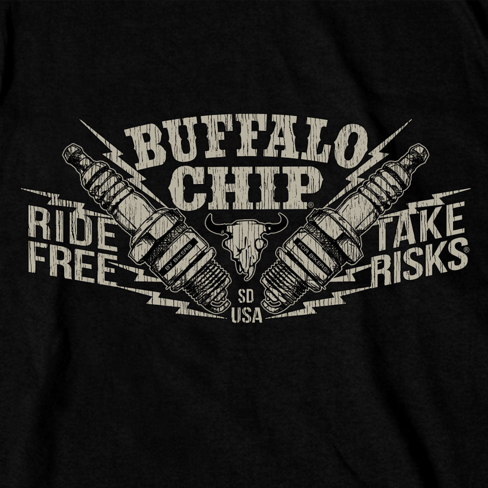 Sturgis Buffalo Chip Take Risk Spark Plug Shirt