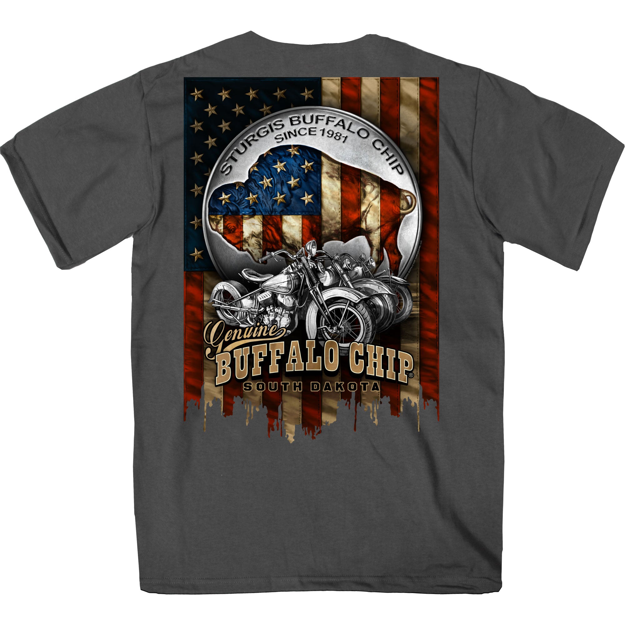 2022 Sturgis Buffalo Chip Men's Nickel T-Shirt
