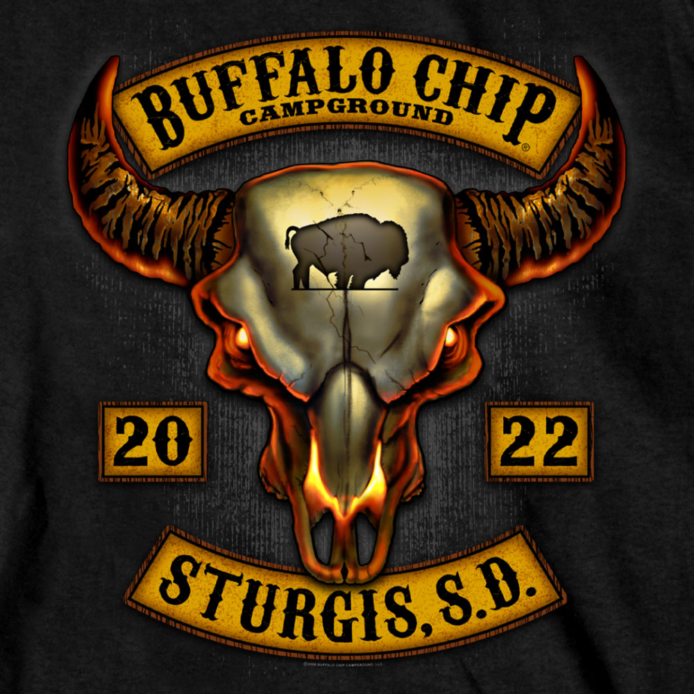 Sturgis Buffalo Chip 2022 Rocker Design Sleeveless Shooter Shirt