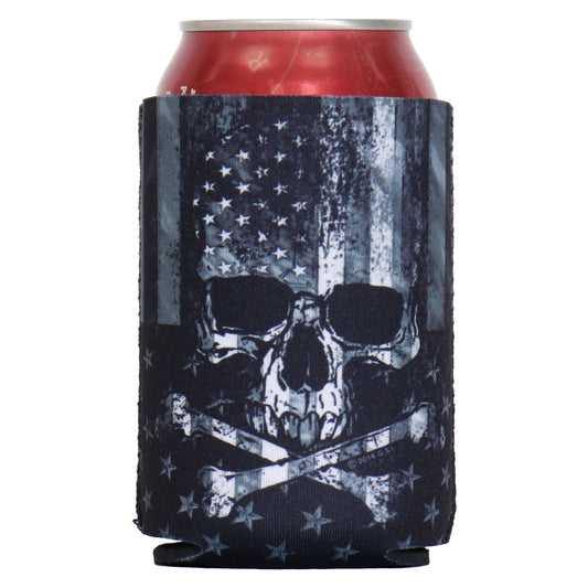 Hot Leathers Gray Skull Can Wrap