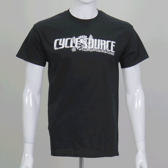 Official Cycle Source Magazine CSM1008 Mens Scooter Tramp Black T-Shirt