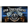 Hot Leathers FGA1077 Crossed Pistols Flag 3’X5’