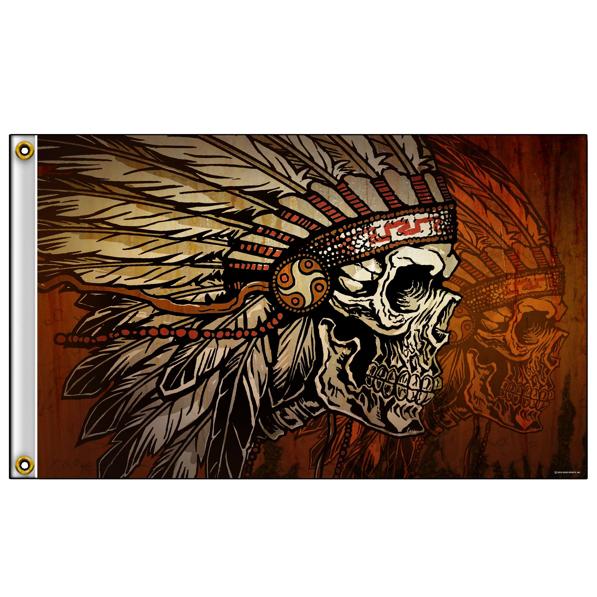 Hot Leathers FGA1081 Headdress Earthtones Flag 3X5