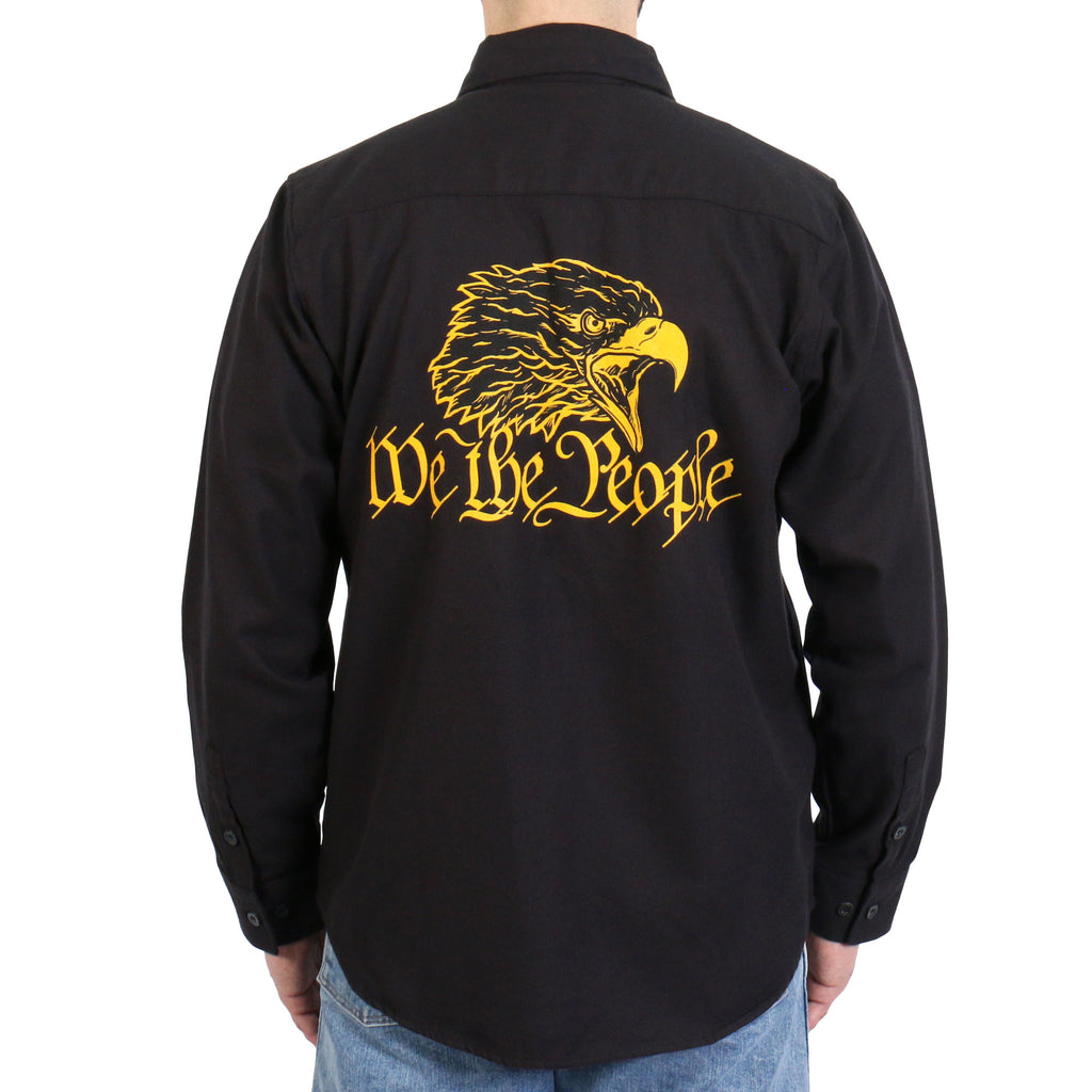 Hot Leathers FLM2114 We the People Long Sleeve Flannel