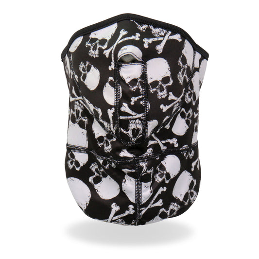 Hot Leathers FWC2003 Skull and Crossbones Face Wrap Neck Warmer