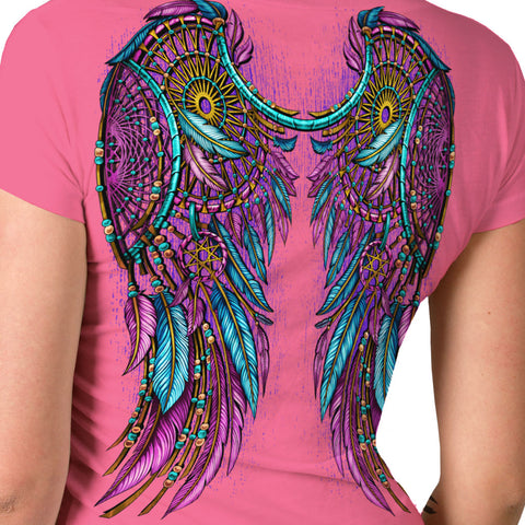 Hot Leathers Ladies Dream Wings T-Shirt