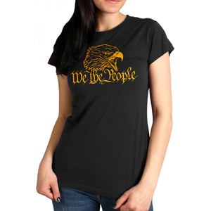 Hot Leathers GLR1556 Ladies Black We the People T Shirt