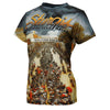 Hot Leathers Ladies Sturgis Main Street Fitted 3D All Over Printed T-Shirt GLS1004