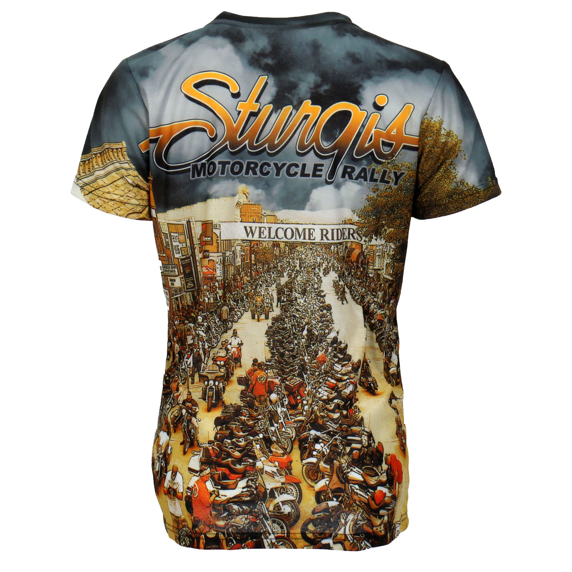 Hot Leathers Ladies Sturgis Main Street Fitted 3D All Over Printed T-Shirt GLS1004