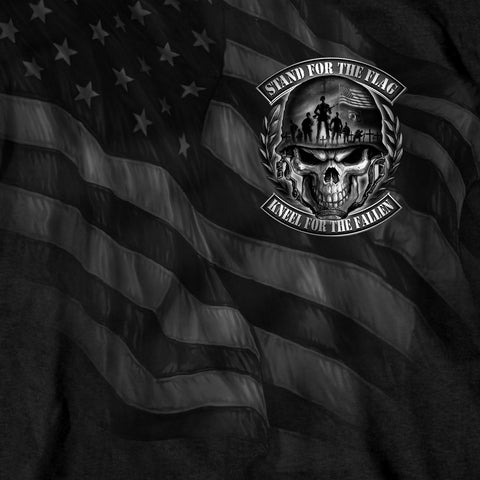 Hot Leathers GMD1501 Stand for the Flag Skull T-Shirt
