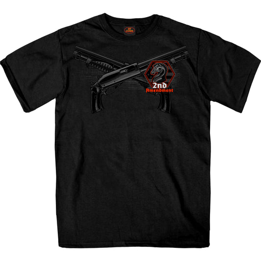 Hot Leathers The Best Defense 2nd Amendment Short Sleeve Shirt