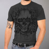 Hot Leathers GMS1478 Men's Heather Gray 'Grave Rub' T-Shirt