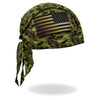 Hot Leathers Camo Flag Lightweight Headwrap HWH1112