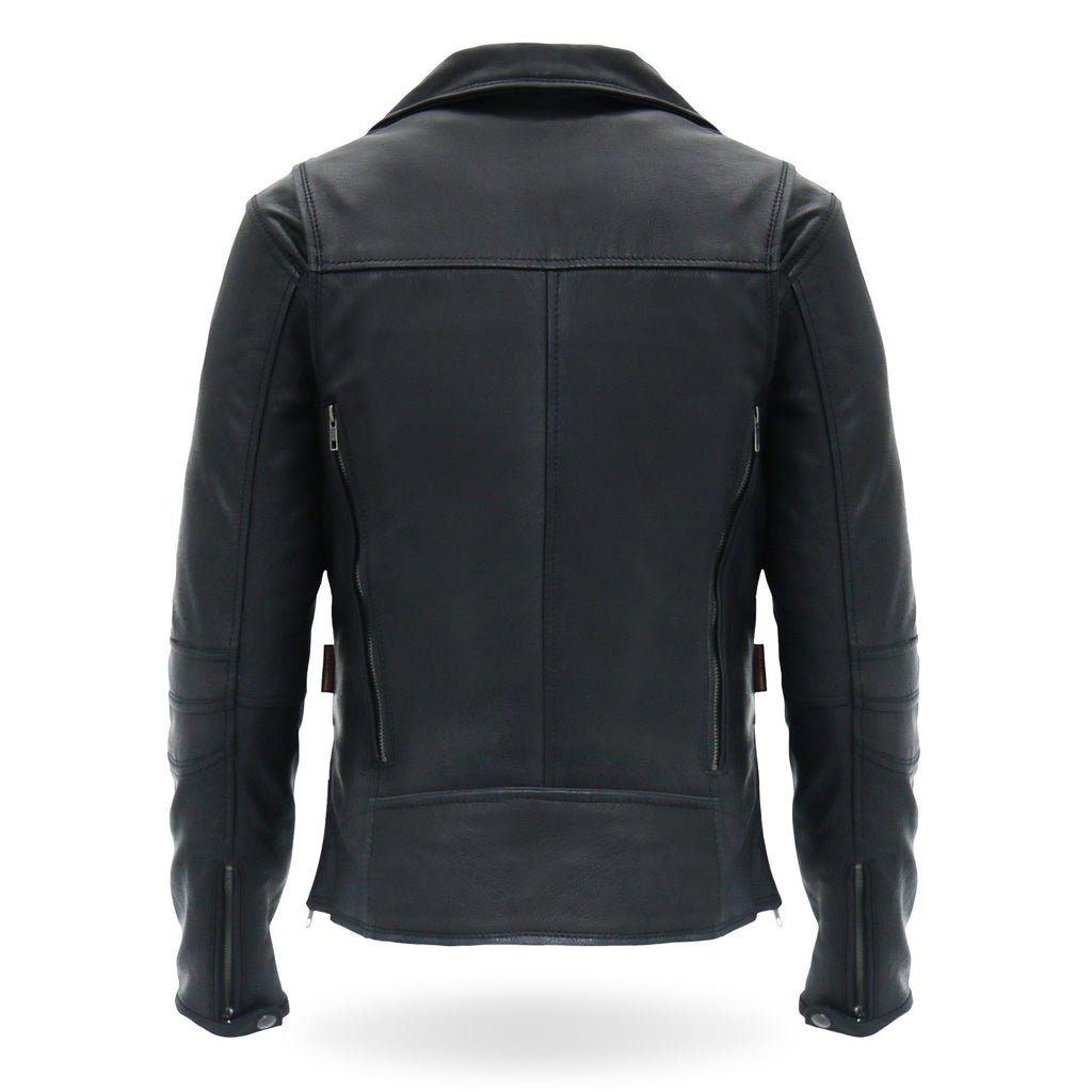 Hot Leathers JKL1029 Ladies Leather Motorcycle Concealed carry Biker Jacket with Vents and Side Zippers