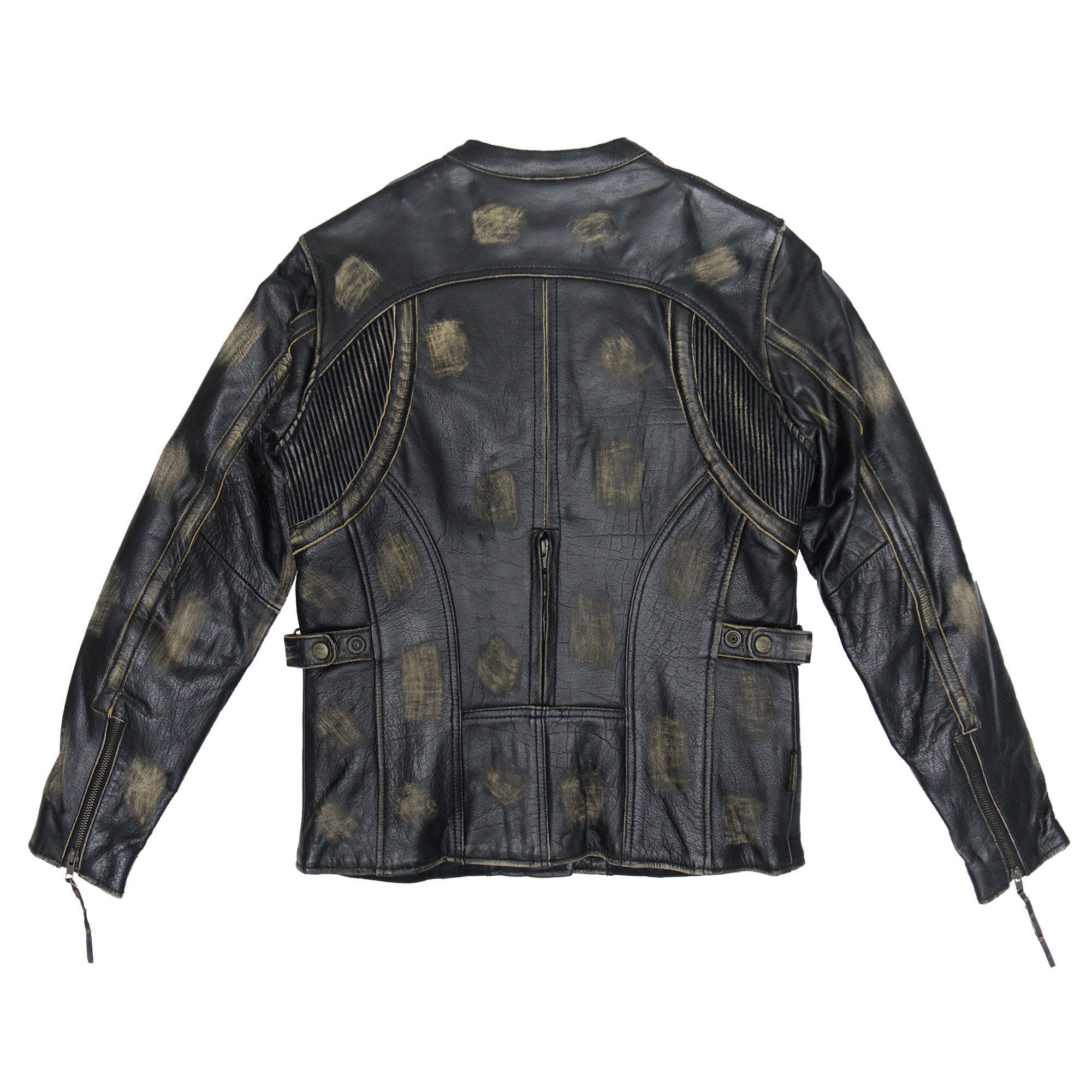 Hot Leathers JKL1031 Ladies Vented Distressed Brown Leather Jacket