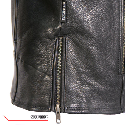 Hot Leathers JKL1034 Ladies Biker Black Leather Motorcycle