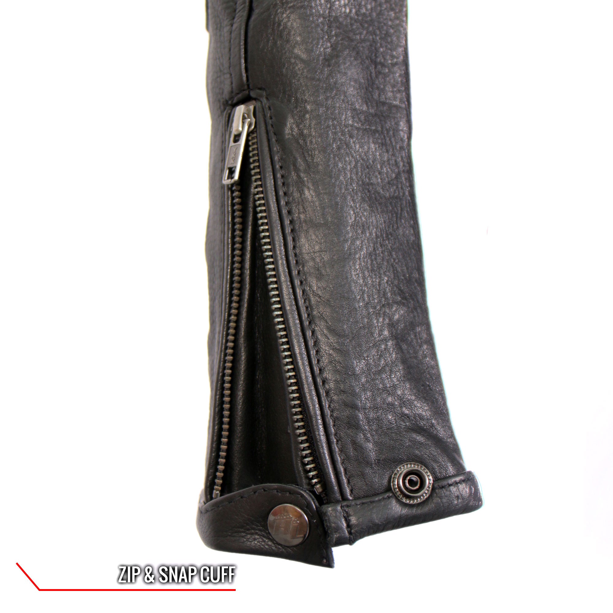 Hot Leathers JKL1034 Ladies Biker Black Leather Motorcycle
