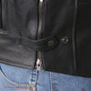 Hot Leathers JKM1027 Men’s Black ‘Carry and Conceal’ Leather Motorcycle Biker Jacket
