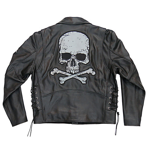 JKT M SKULL CROSSBONES – Hot Leathers