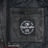 Hot Leathers JKM5008 Men's USA Made Black Premium Leather vented Motorcycle Biker Jacket