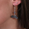 Hot Leathers JWE1105 Womens Motorcycle Fleur De Lis Earrings
