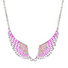 Hot Leathers JWN1006 Pink Angel Wings Necklace