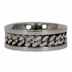 Hot Leathers JWR2144 Men's Wrench Stainless Steel Ring