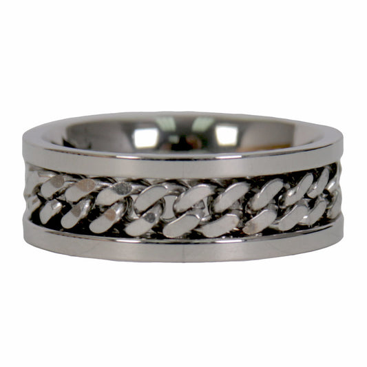 Hot Leathers JWR2144 Men's Wrench Stainless Steel Ring