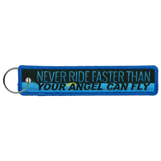 Hot Leathers Never Ride Faster Key Chain Fob