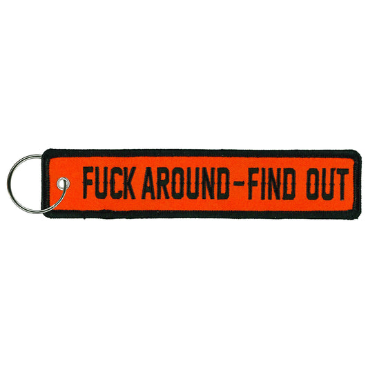 Hot Leathers F*** Around Find Out Key Chain Fob