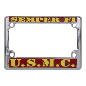 Hot Leathers U.S.M.C Semper Fi License Plate Frame