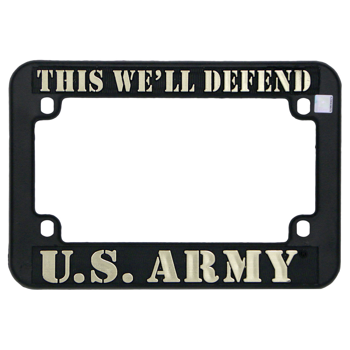 Hot Leathers MPA1706 This We'll Defend U.S. Army License Plate Frame for Motorcycles