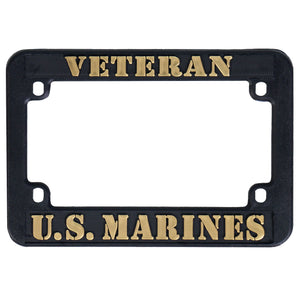 Hot Leathers Veteran U.S. Marines License Plate Frame