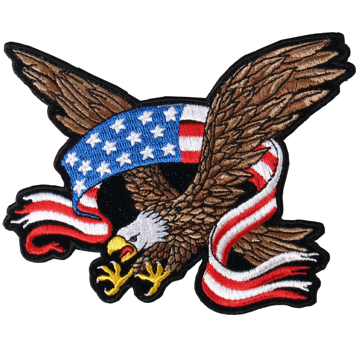 Hot Leathers Eagle Banner Patch 3"X 3"