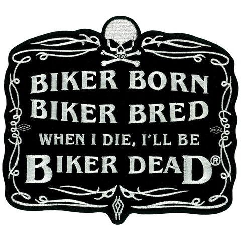 Hot Leathers PPA2072  Biker Born 4" x 3" Patch