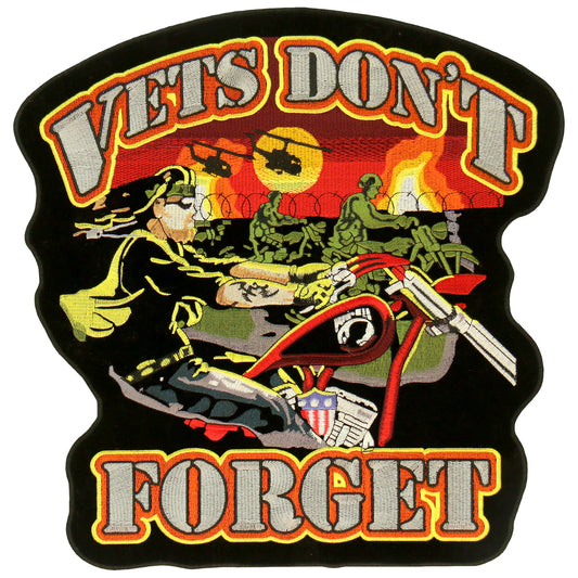 Hot Leathers PPA2769 Vets Don't Forget 14" Patch