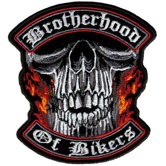 Hot Leathers PPA5110 Brotherhood of Bikers Patch 4" x 4"