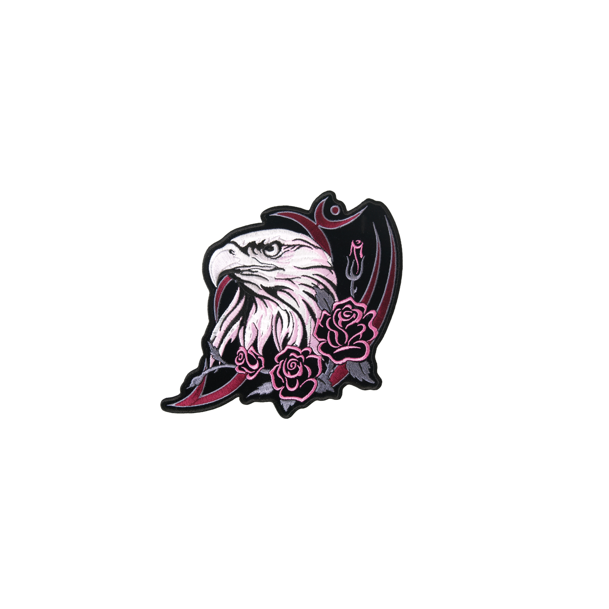Hot Leathers Patch Glitter Eagle Head
