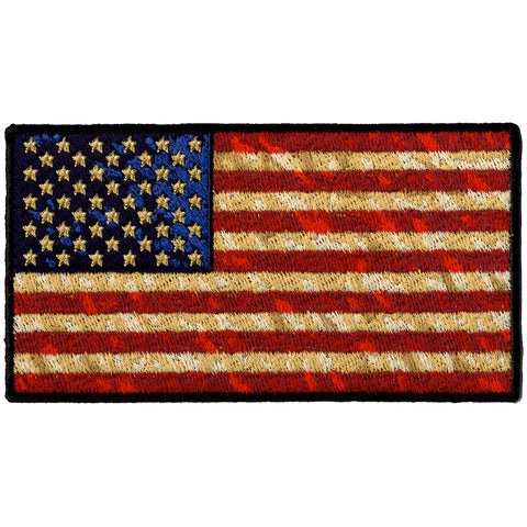Hot Leathers Distressed American Flag 5" x 5"