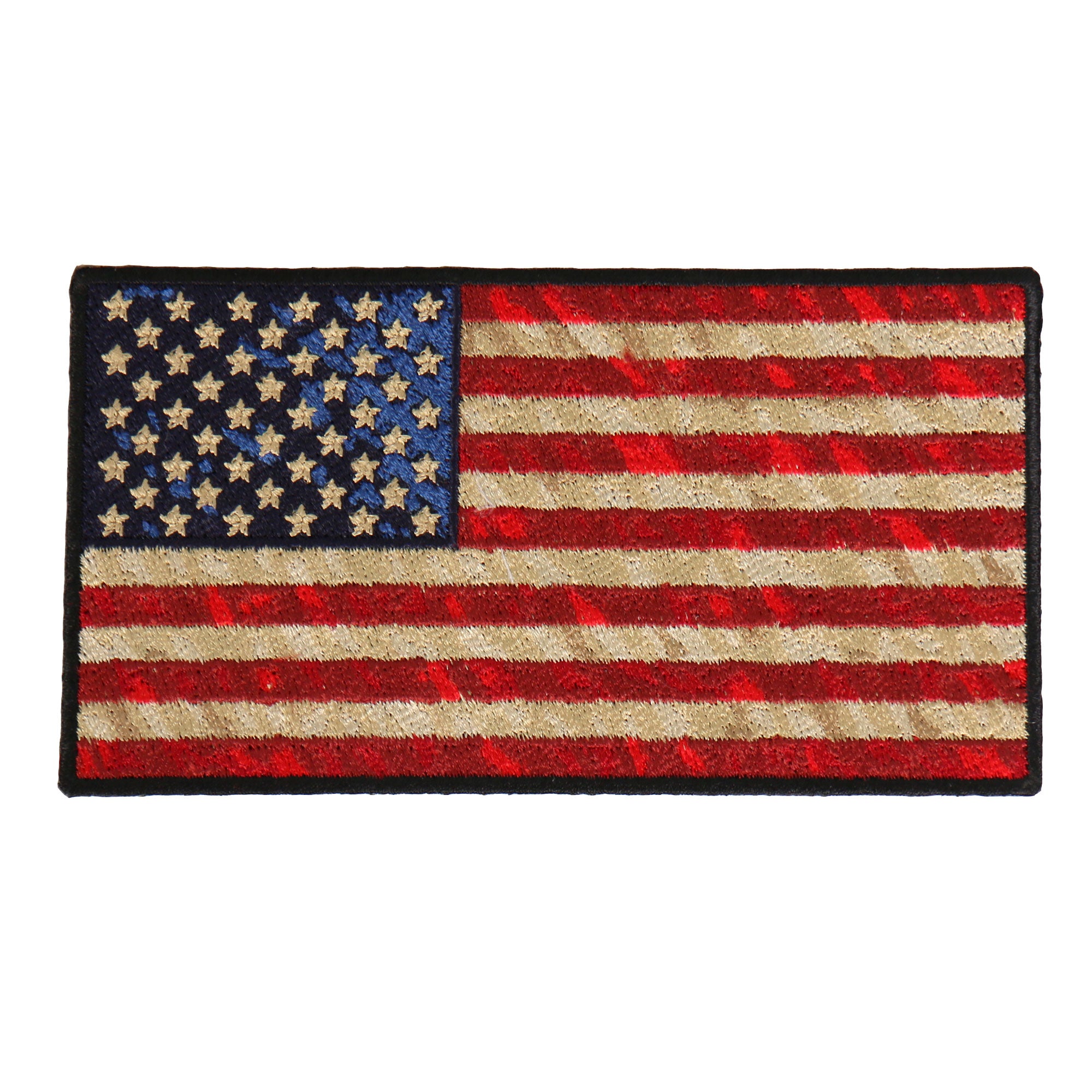 Hot Leathers Distressed American Flag 10" X 10"