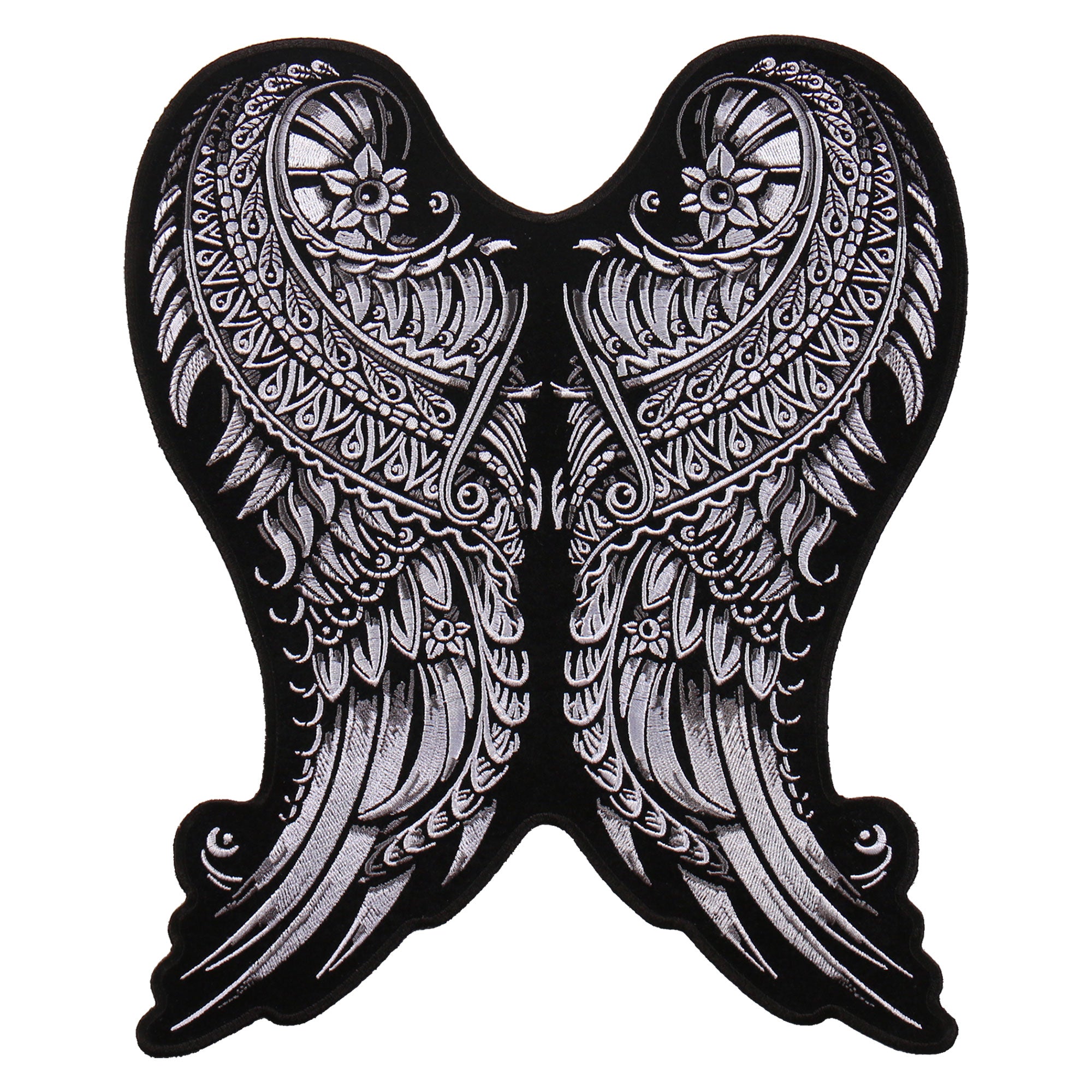 Hot Leathers PPA9187 Ornate Angel Wings 9"x10" Patch