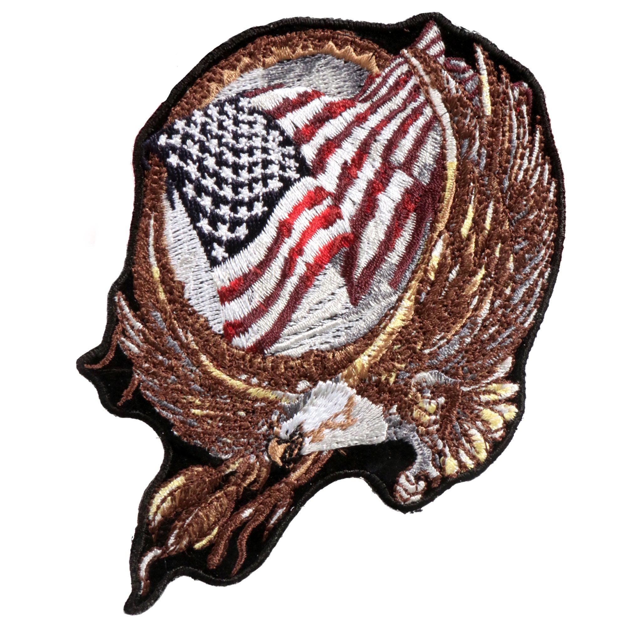 Hot Leathers Hoop Eagle Patch 4"X 4"