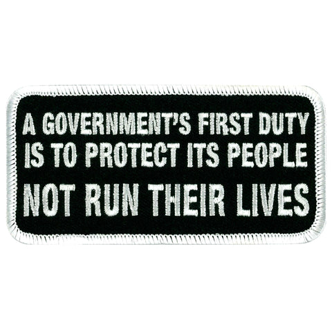 Hot Leathers PPL9419 Government's First Duty Patch