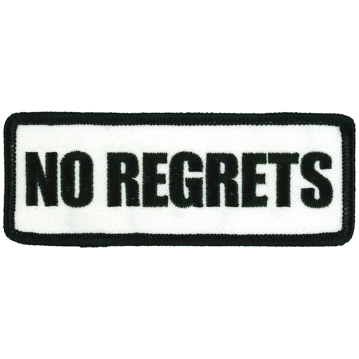 Hot Leathers No Regrets Patch 4" X 2"